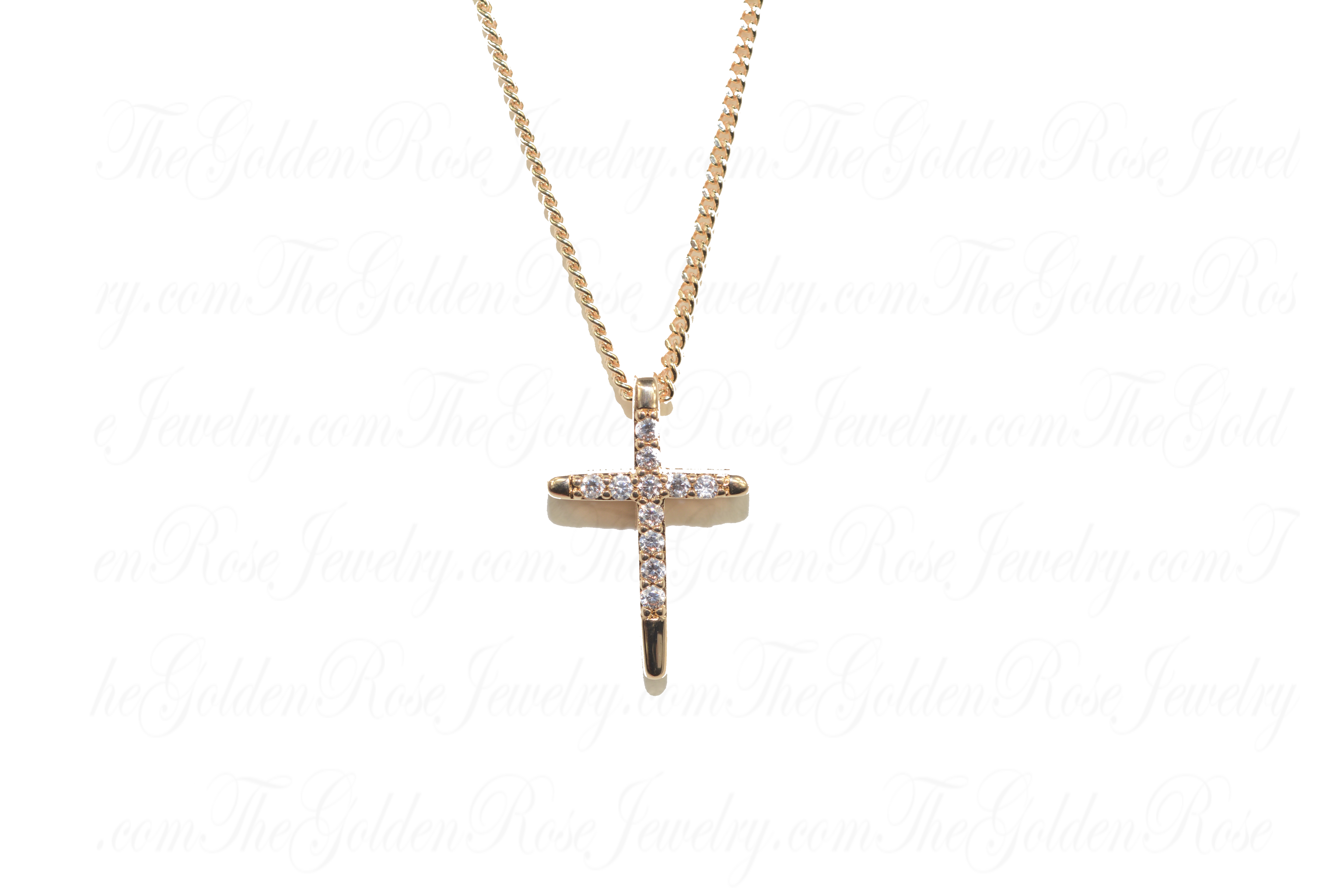 Collier Croix Zirconium Épée