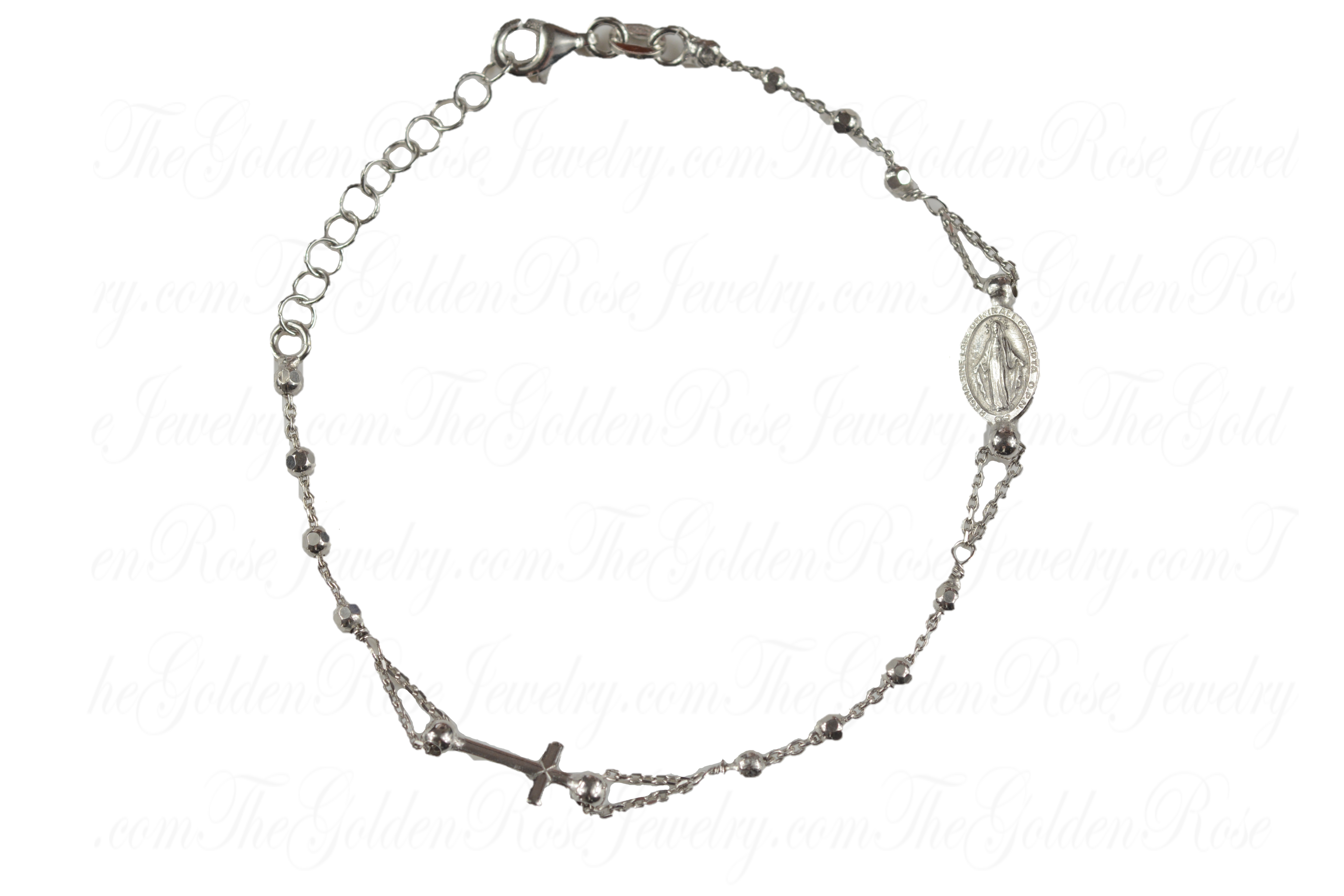 Bracelet Argent Dizainier Facetté