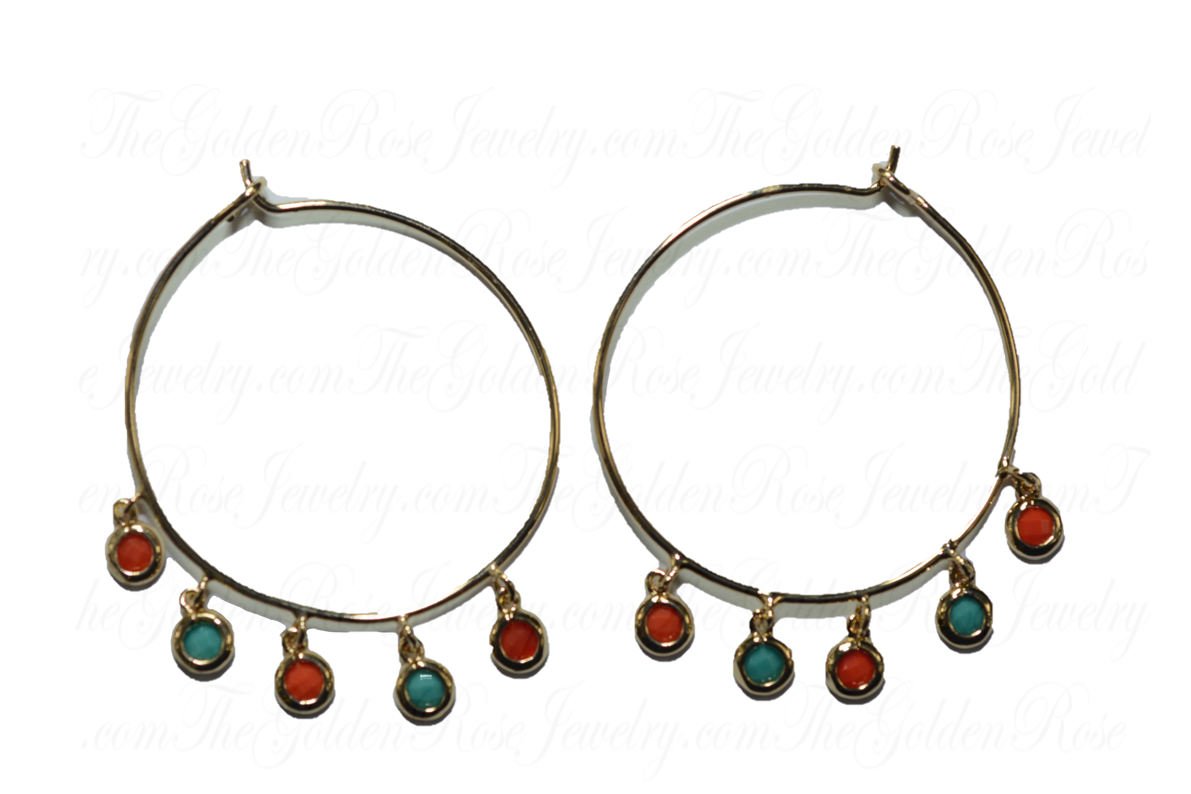 Boucles d'Oreilles Créole Pampilles 
