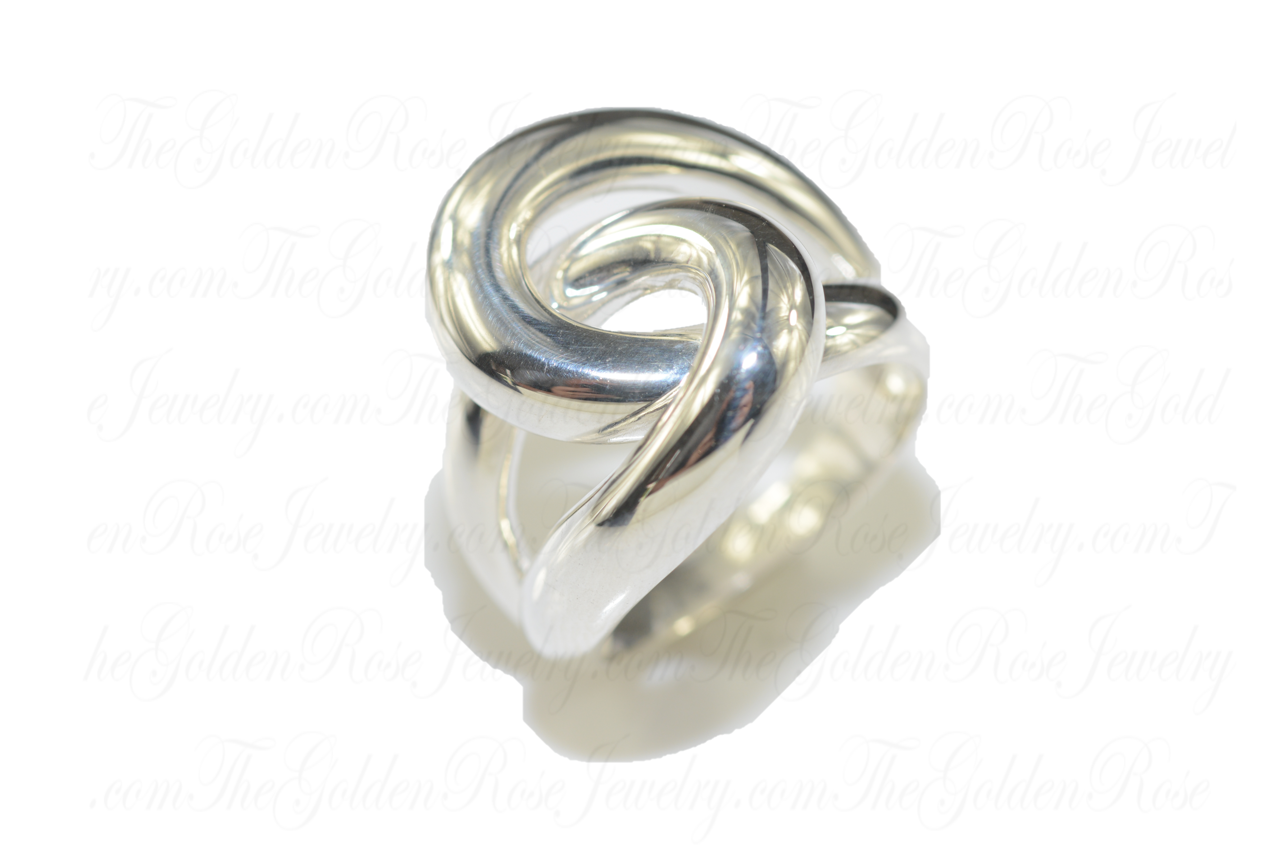 Bague Argent Entrelacée 